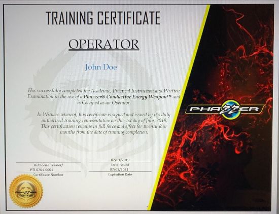 Picture of PhaZZer Training - Operator Training Certification