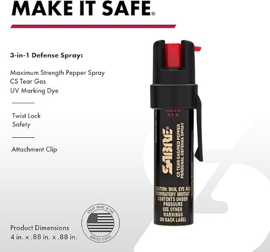 Picture of Advanced Pepper Spray, 3-in-1 Formula Contains Maximum Strength Pepper Spray